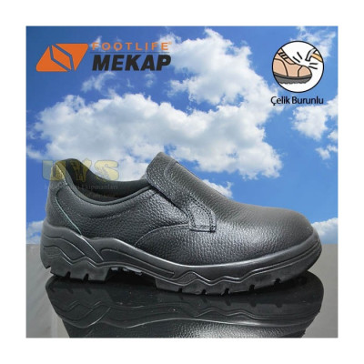 Kaynakçı İş Ayakkabısı Mekap 060 Çelik Burunlu Siy...