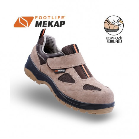 Mekap Policap 157-02 Kahve S1 SRC Kompozit Burunlu İş Ayakkabısı