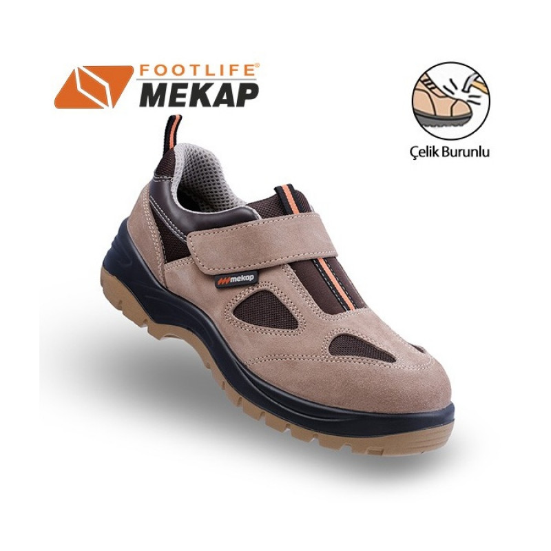 Mekap Jupiter 157-02 Kahverengi S1 SRC Çelik Burunlu İş Ayakkabısı