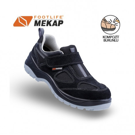 Mekap Policap 157-03 Siyah S1 SRC Kompozit Burunlu İş Ayakkabısı