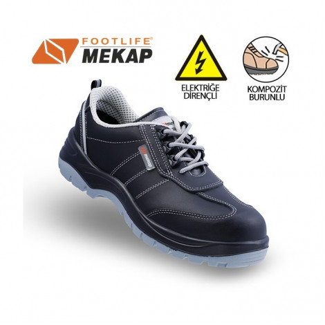 Mekap Policap 230-03 Siyah S3 SRC Elektrikçi Ayakkabısı