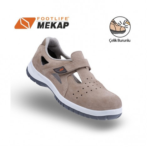 Mekap Jeriko 234-02 Kahve S1 SRC Çelik Burunlu İş Ayakkabısı