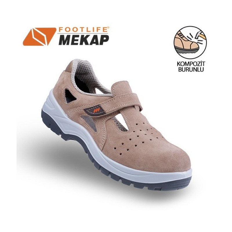 Mekap Policap 234-02 Kahve S1 SRC Kompozit Burunlu İş Ayakkabısı