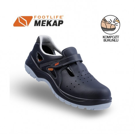 Mekap Policap 234-03 Siyah S1 SRC Kompozit Burunlu İş Ayakkabısı