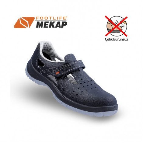 Mekap Jeriko 235 R Siyah Çelik Burunsuz İş Ayakkabısı