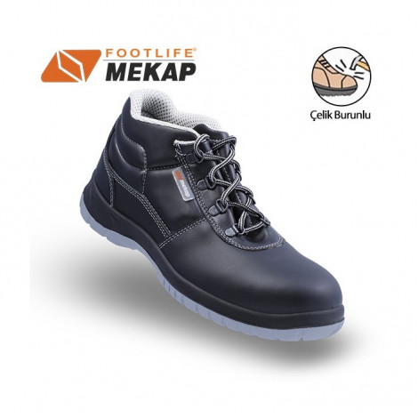 Mekap Jeriko 236 Siyah S2 Çelik Burunlu İş Botu