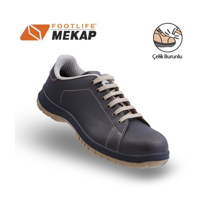 Mekap Jeriko 238-04 Kahve S2 SRC Çelik Burunlu İş Ayakkabısı
