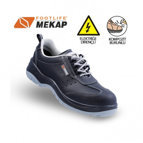 Mekap Policap 240-03 Siyah S1 SRC Elektrikçi Ayakkabısı