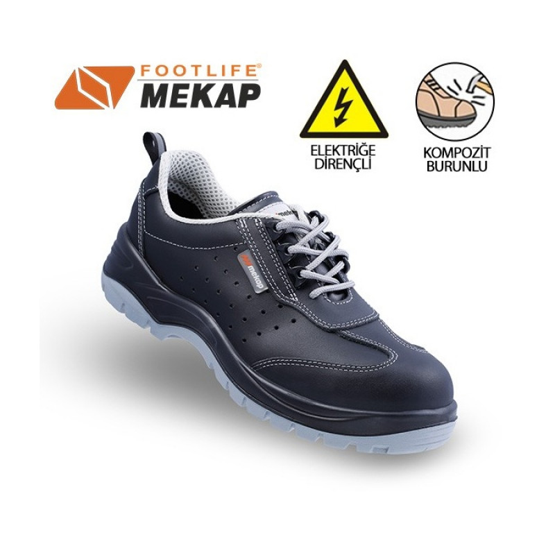 Mekap Policap 240-03 Siyah S1 SRC Elektrikçi Ayakkabısı