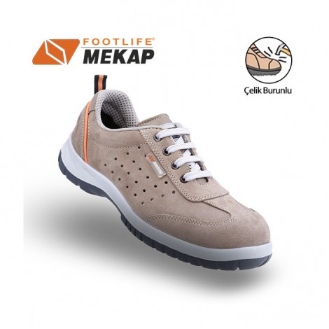 Mekap Jeriko 240-02 Kahve S1 SRC Çelik Burunlu İş Ayakkabısı