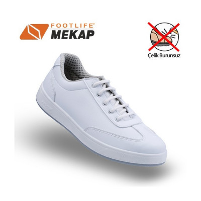 Mekap Comfort 302 Beyaz Çelik Burunsuz İş Ayakkabı...