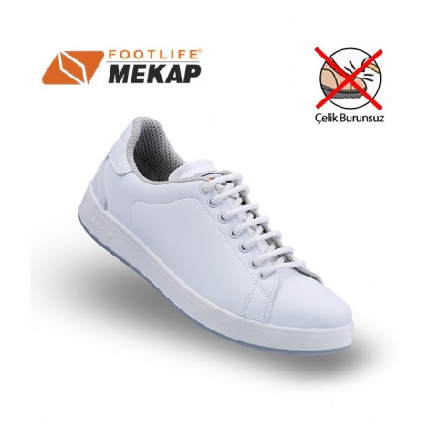 Mekap Comfort 303 Beyaz Çelik Burunsuz İş Ayakkabısı