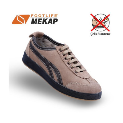 Mekap Comfort 304 Kahve Çelik Burunsuz İş Ayakkabı...