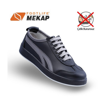 Mekap Comfort 304 Siyah Çelik Burunsuz İş Ayakkabı...
