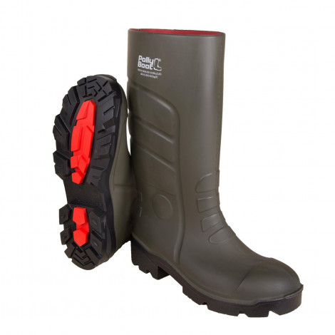 Polly Boot Vega İş Çizmesi G502 Haki Çelik Burunlu