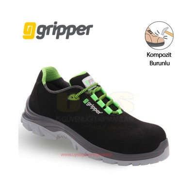 Gripper Kompozit Burunlu İş Ayakkabısı LOW BLACK A...