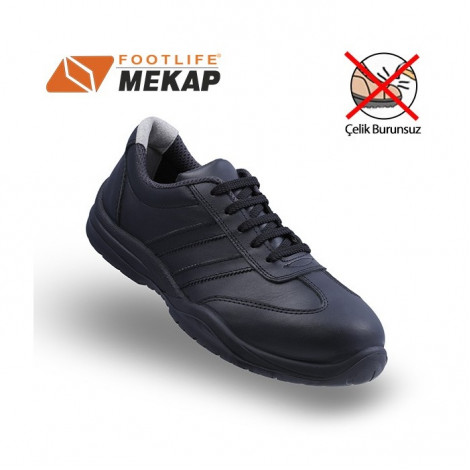 Mekap Rover Staff Siyah Çelik Burunsuz İş Ayakkabısı