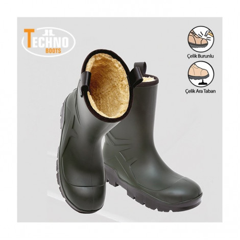 Techno Boots S5 Poliüretan Soğuk Ortam İş Çizmesi Çelik Burunlu + Çelik Aratabanlı