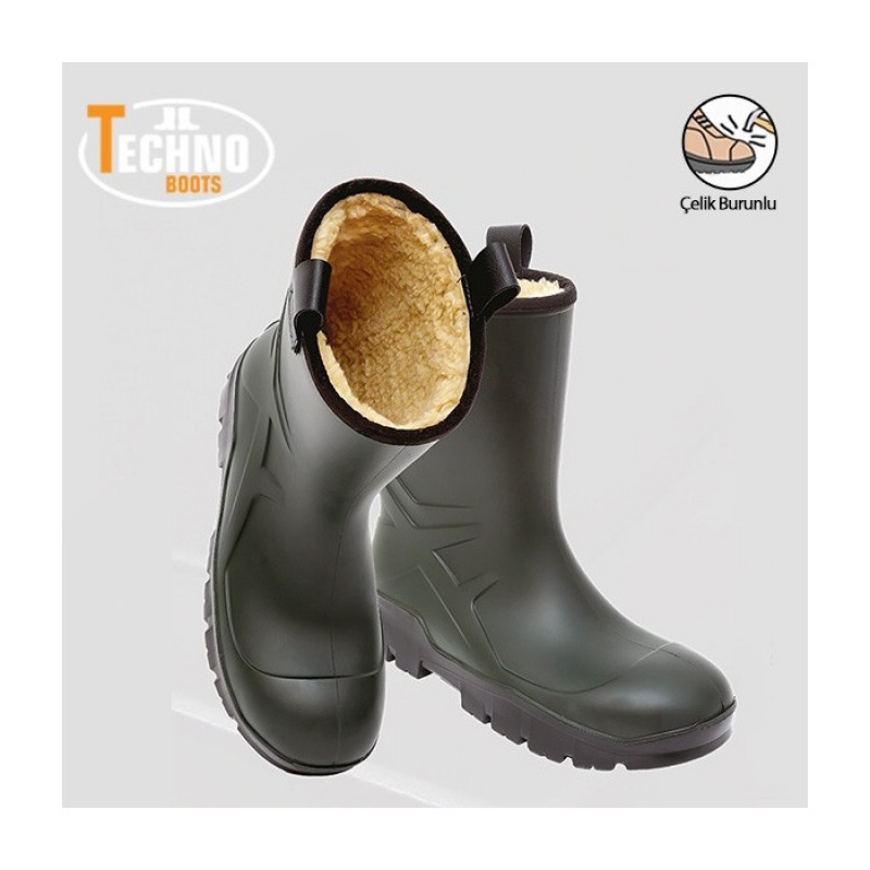 Techno Boots S4 Poliüretan Soğuk Ortam İş Çizmesi Çelik Burunlu